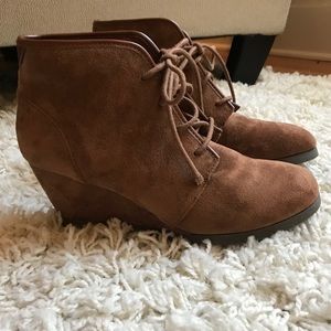 Madden Girl Dallyy Suede Lace up Booties